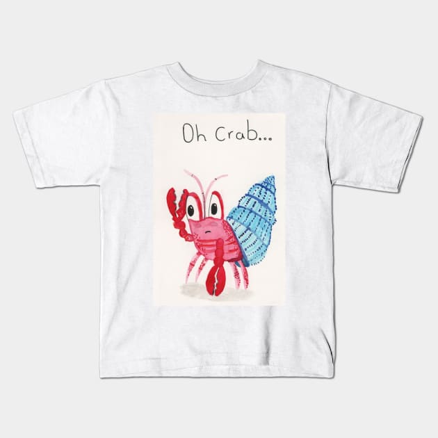 Oh crab Kids T-Shirt by Charlotsart